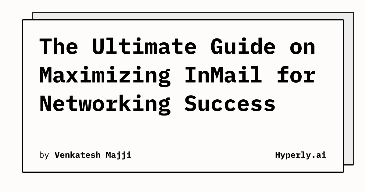 inmail-for-networking-success