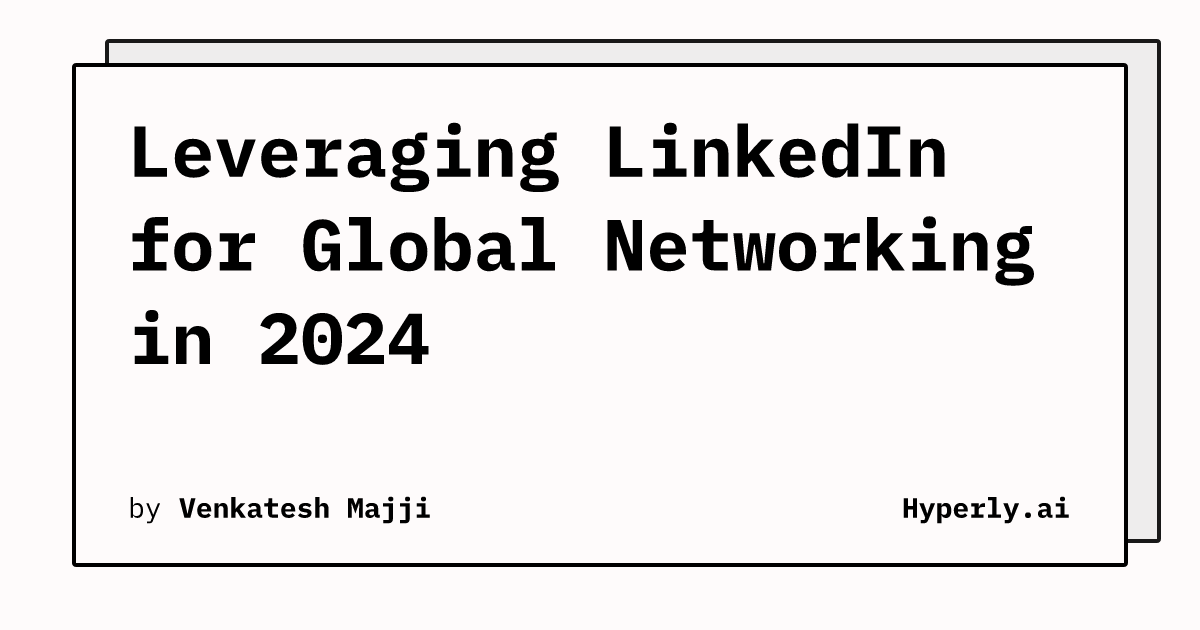 linkedin-for-global-networking