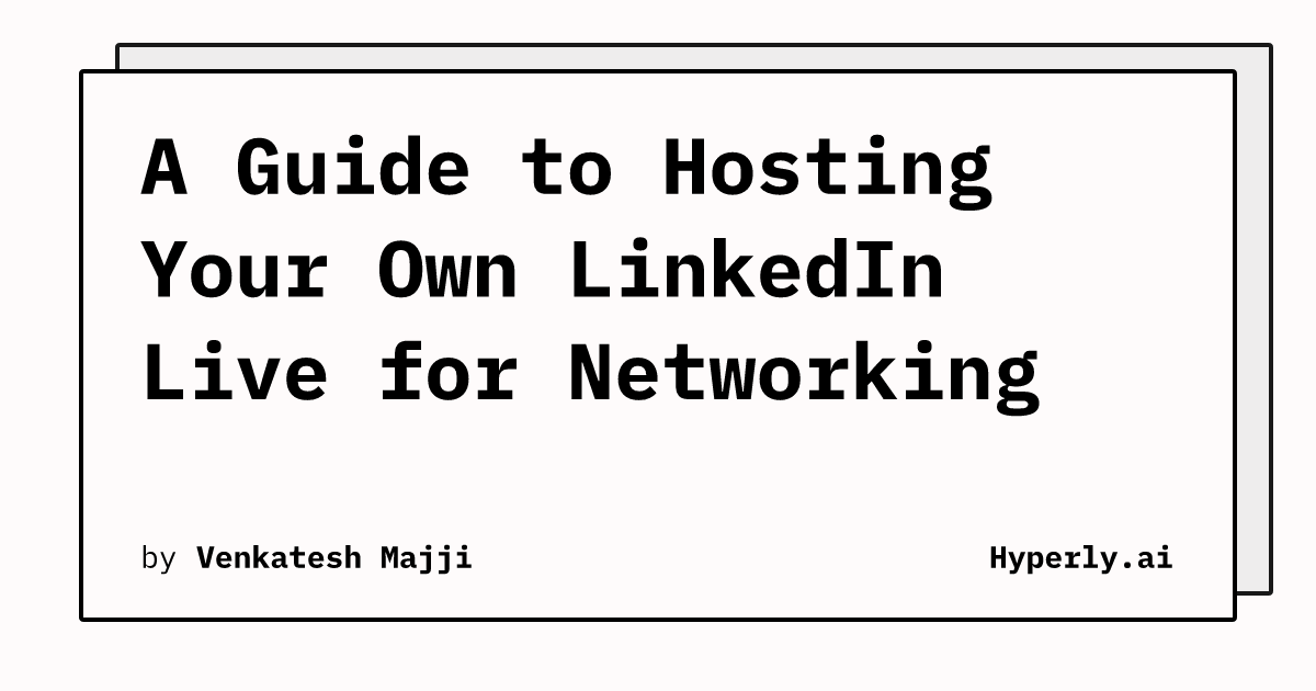 linkedin-live-for-networking