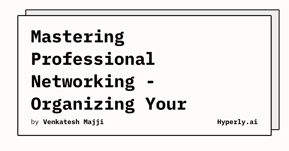 organizing-your-linkedin-connections